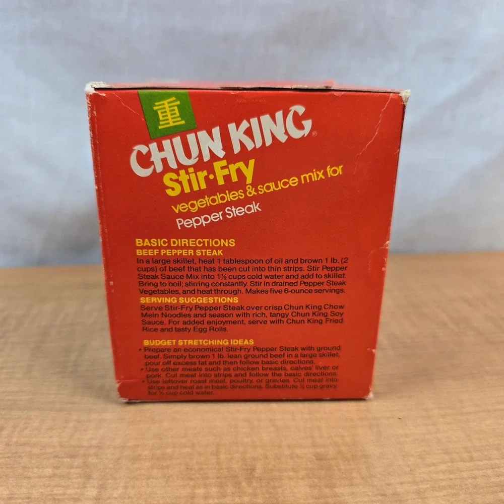 Chun King Stir Fry Kit VINTAGE for display nostalgia 29.75oz Del Monte 1984